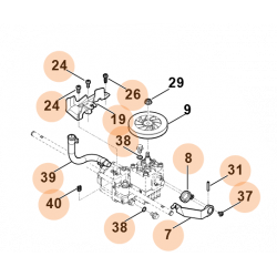 Boitier transmission Viking MB 756.0 YC, MB 756.0 YS