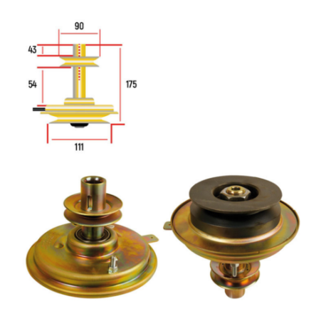 Embrayage de lame pour autoportée Rally RE145H92, RE13592, RB125T92