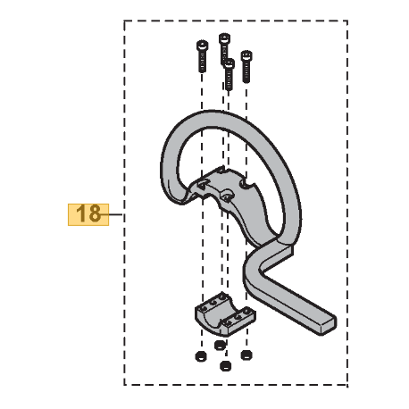 Poignée débroussailleuse ou rotofil thermique GGP TB 23 CX