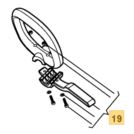 Poignée de transport coupe bordure Stiga SGT 1000 J et SB 1000 J