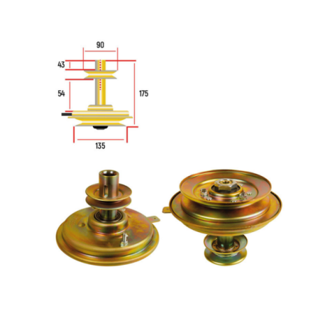 Embrayage de lame pour autoportée Bernard Loisirs BL13536RB