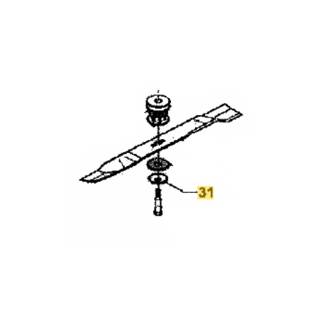 Rondelle de lame tondeuse Yard Man YM 5520 SMH, YM 5520 SMO