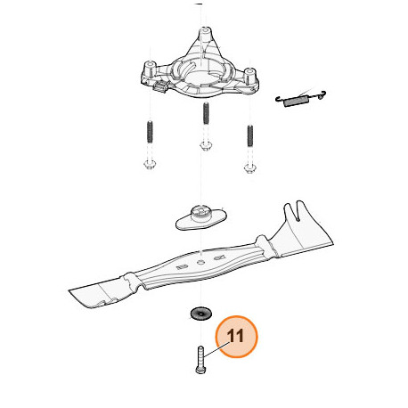Vis de lame pour Viking MB 756.0 GS, MB 756.0 YC, MB 756.0 YS
