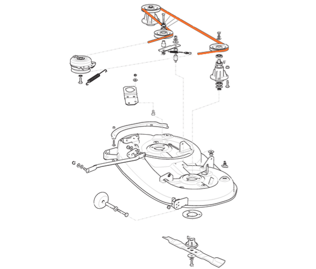 Plan montage courroie coupe ggp 135061510/0