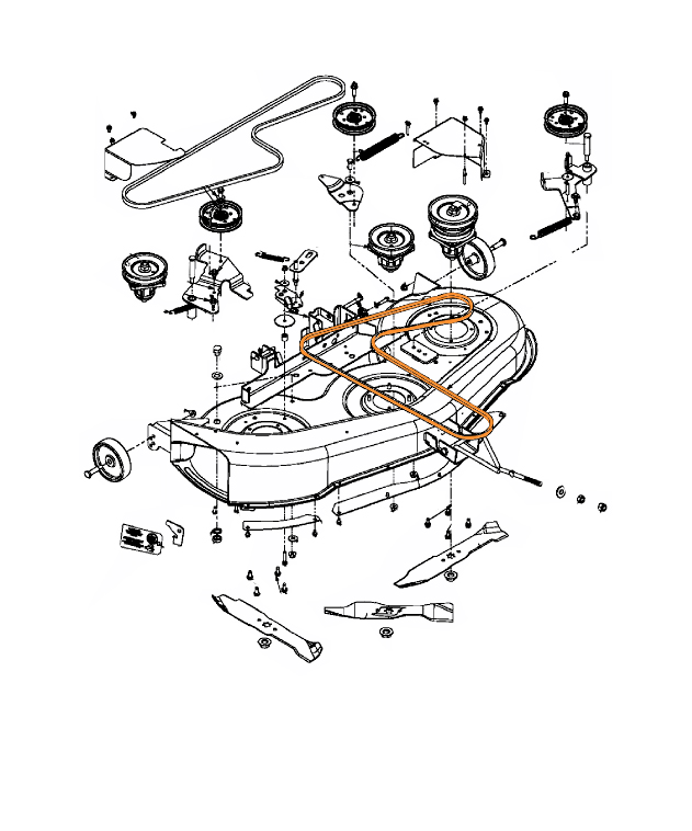 Plan montage courroie MTD 754-04122