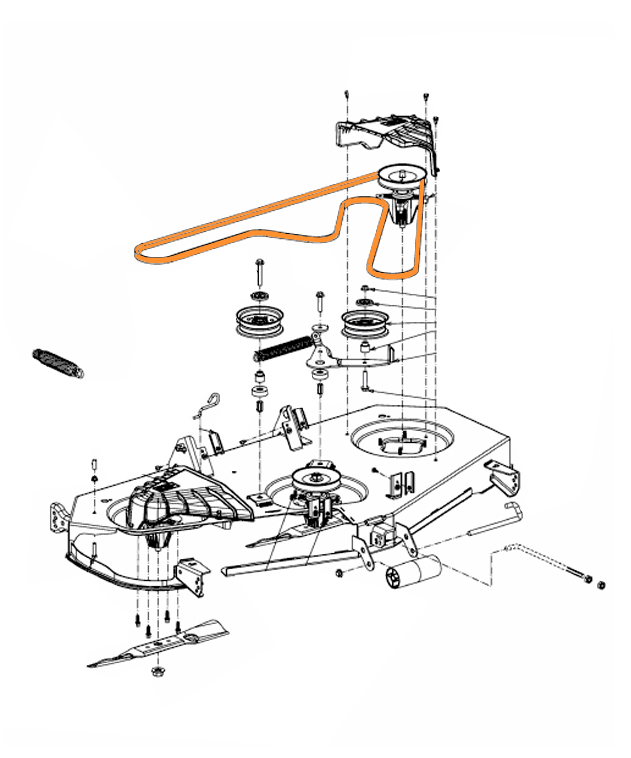 Plan montage courroie 754-05025